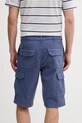 Îmbrăcăminte United Colors of Benetton pantaloni scurți din amestec de in 4V3EU900V albastru