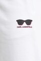 Karl Lagerfeld pantaloni scurti din bumbac alb 552917.705400