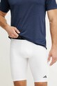 adidas Performance pantaloni scurți de antrenament Techfit tricotaj alb IW5838