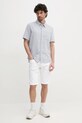 Pepe Jeans rövidnadrág SLIM GYMDIGO SHORT TRACK PM801075TC8 fehér SS25