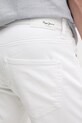 Pepe Jeans rövidnadrág SLIM GYMDIGO SHORT TRACK fehér PM801075TC8
