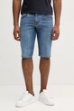 Pepe Jeans pantaloni scurți jeans STRAIGHT SHORT CASH jeans albastru PM801081EE5