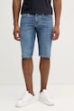 Pepe Jeans farmer rövidnadrág STRAIGHT SHORT CASH elasztánnal kék PM801081EE5