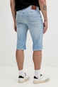 Odzież Pepe Jeans szorty jeansowe STRAIGHT SHORT CASH PM801081ID0 niebieski