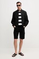 Pepe Jeans pantaloni scurti GYMDIGO FIVE POCKETS CARGO SHORT PM801177 negru SS25