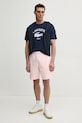 Bombažne kratke hlače Lacoste GH0990 roza SS25