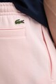 Памучен къс панталон Lacoste розов GH0990