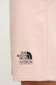 Βαμβακερό σορτσάκι The North Face Mountain Cleanup ροζ NF0A8C2XLK61