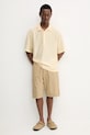 BARENA VENEZIA szorty bawełniane Camicia Mola PAU5096.2763 zielony SS25