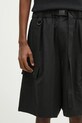 Y-3 shorts Washed Twill Shorts black JD3521