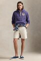 Бавовняні шорти Polo Ralph Lauren Flat Front гладкий білий 710963172