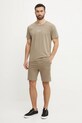 HUGO pantaloni scurți din bumbac 50540936 verde SS25
