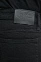 Rifľové krátke nohavice Calvin Klein Jeans čierna J30J327514