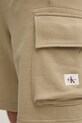 Bavlnené šortky Calvin Klein Jeans zelená J30J327284