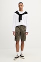 G-Star pantaloni scurți cargo pentru bărbați, din bumbac cu elastan Rovic zip regular D26214.5126 verde SS26