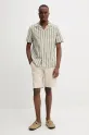 PS Paul Smith pantaloncini in lino misto M2R.699P.P22319 beige SS25