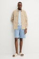 Λινό σορτς PS Paul Smith M2R.699P.P22319 μπλε SS25