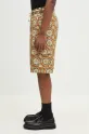 Drôle de Monsieur szorty bawełniane Le Short Workwear Paisley G.BS155.CO189.MS żółty SS25