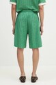Clothing Drôle de Monsieur cotton shorts Le Short Monogramme G.BS158.CO201.EM green