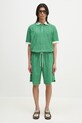 Drôle de Monsieur cotton shorts Le Short Monogramme G.BS158.CO201.EM green