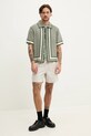 Къс панталон с лен Hollister Co. KI328.5097.101 бежов SS25