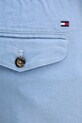 Tommy Hilfiger szorty lniane niebieski MW0MW37804
