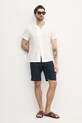 Tommy Hilfiger szorty lniane MW0MW37804 granatowy SS25