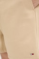 Tommy Jeans szorty dresowe męskie z bawełną beżowy DM0DM21931