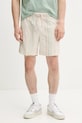 Tommy Jeans pantaloncini in cotone tessuto beige DM0DM21948
