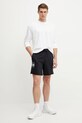 Under Armour pantaloni scurți de antrenament Rival Terry 1390147 negru SS25