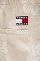 Tommy Jeans pantaloni scurți din bumbac bej DM0DM21947