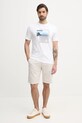 Шорти з домішкою льону Joop! 30046558 бежевий SS25