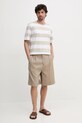 Tommy Hilfiger pantaloni scurti din in SQTHL7544.SQTH503 bej SS25