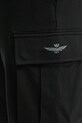 Aeronautica Militare pantaloni scurți negru BF025F459