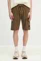 C.P. Company pantaloni scurti din bumbac bumbac verde 18CMSB069A002246G