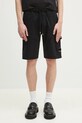 Pamučne kratke hlače C.P. Company pletivo crna 18CMSB069A002246G