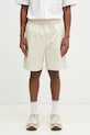 Axel Arigato pantaloncini in cotone Stitch Embroidered Shorts semplice beige A3124001