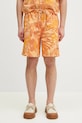 Napapijri pantaloni scurți jeans N-Talla Aop cu modele portocaliu NP0A4IBRFED1