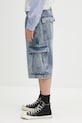 Τζιν σορτς RHUDE Cargo Denim Baggy RHPS25SH05012 μπλε SS25