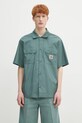 Carhartt WIP camicia S/S Craft Shirt rilassato verde I035232.2M2XX
