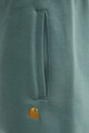 Carhartt WIP szorty bawełniane Chase Sweat Short zielony I033669.2N0XX