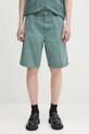 Carhartt WIP cotton shorts Single Knee Short fabric green I034797.2M24O