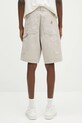 Odzież Carhartt WIP szorty bawełniane Single Knee Short I034797.2OR4O beżowy