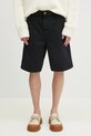 Rifľové krátke nohavice Carhartt WIP Single Knee Short látka čierna I034797.894O