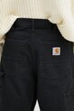 Rifľové krátke nohavice Carhartt WIP Single Knee Short čierna I034797.894O