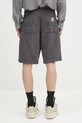 Odzież Carhartt WIP szorty z domieszką lnu Cooper Short I034805.87GD szary
