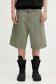 Carhartt WIP cotton shorts Landon Short plain green I034808.1YFGD