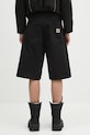 Odzież Carhartt WIP szorty bawełniane Landon Short I034808.89GD czarny