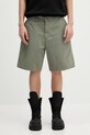 Pamučne kratke hlače Carhartt WIP Calder Short bez uzorka zelena I034812.1YFGD