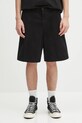 Βαμβακερό σορτσάκι Carhartt WIP Calder Short βαμβάκι μαύρο I034812.89GD